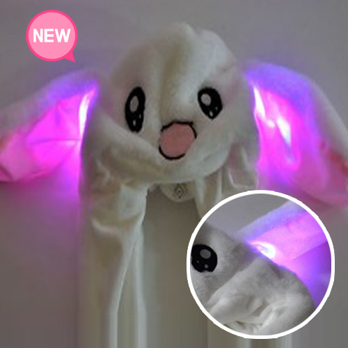 특가; LED 불빛 움직이는 토끼 모자